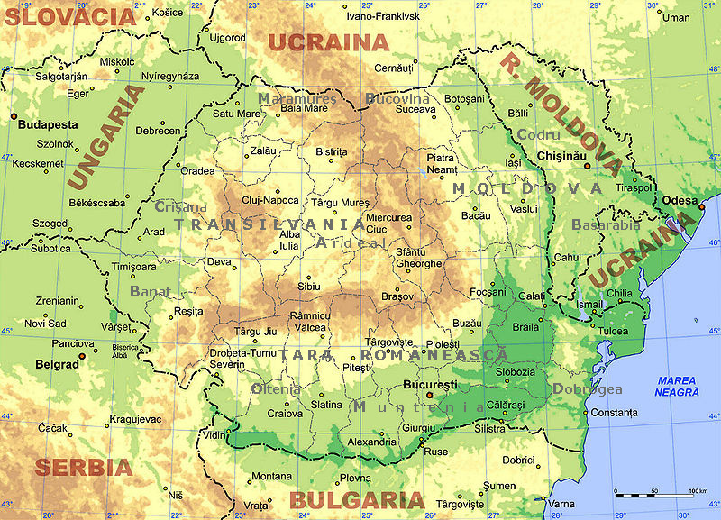 Romania map